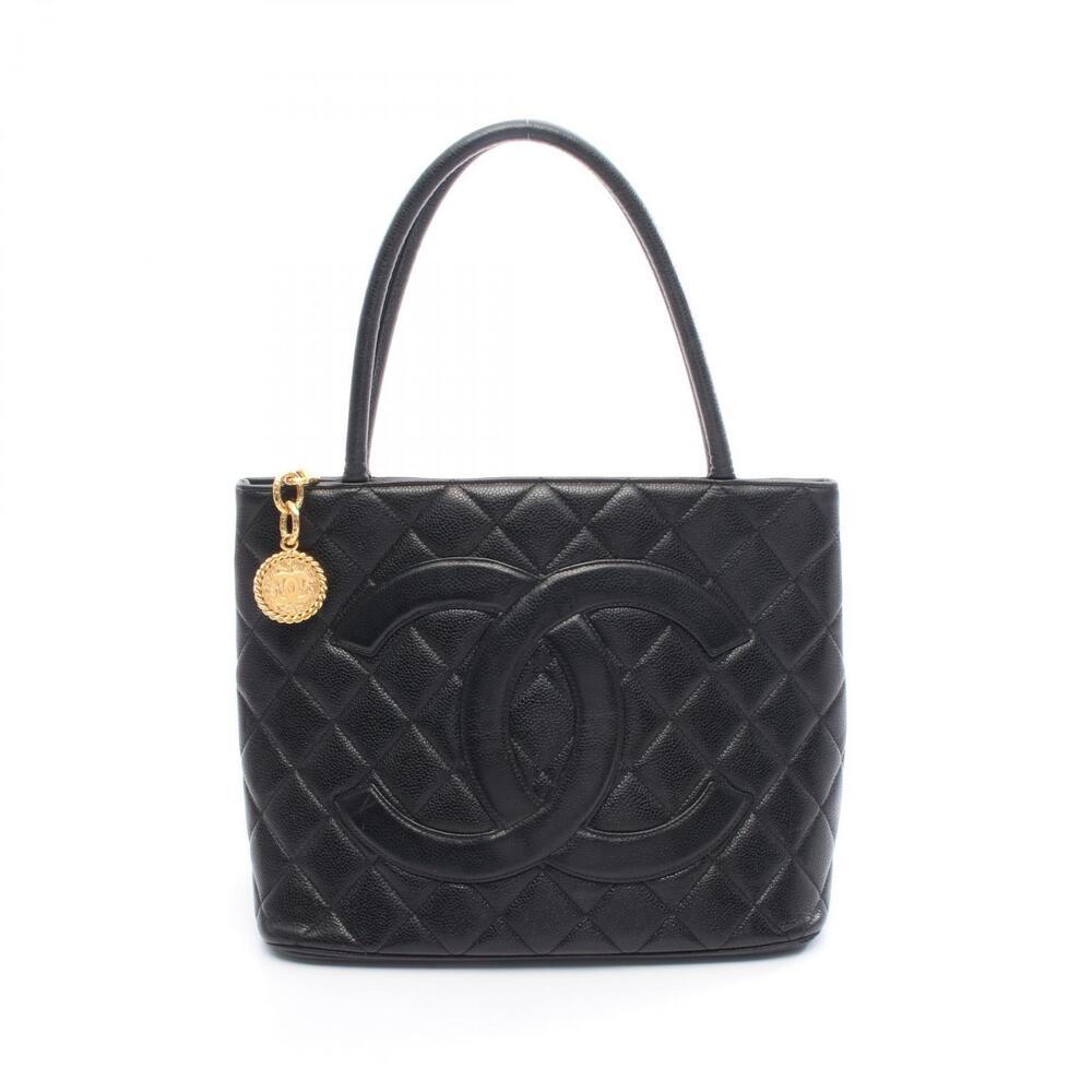 Chanel Reissue Tote Bag Caviar Leather Grained Calfskin Black